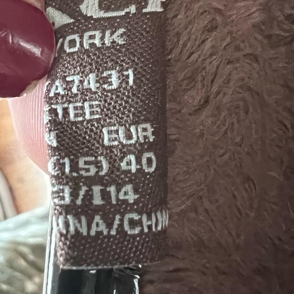 Coach Tristee Monogram Logo Print Coated Canvas Lace Up Back Tall Rain Boots 10 - Picture 14 of 15